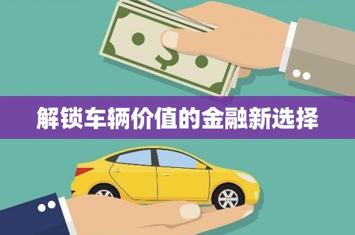 漾濞解锁车辆价值的金融新选择