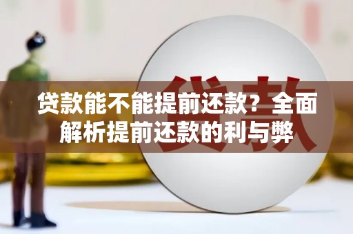 漾濞贷款能不能提前还款？全面解析提前还款的利与弊