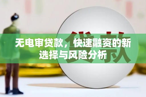漾濞无电审贷款，快速融资的新选择与风险分析