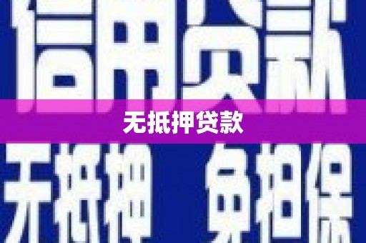 漾濞无抵押贷款