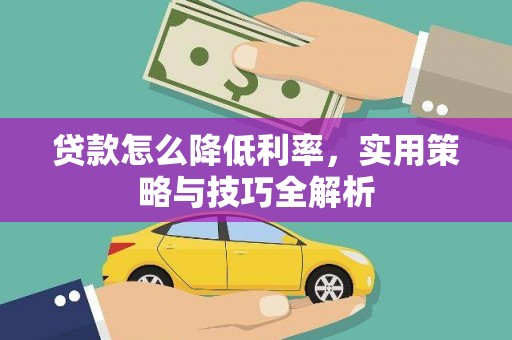 漾濞贷款怎么降低利率，实用策略与技巧全解析