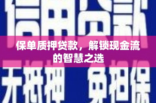 漾濞保单质押贷款，解锁现金流的智慧之选
