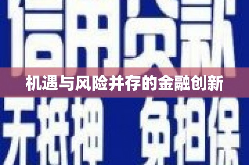 漾濞机遇与风险并存的金融创新