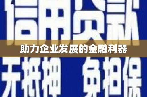 漾濞助力企业发展的金融利器